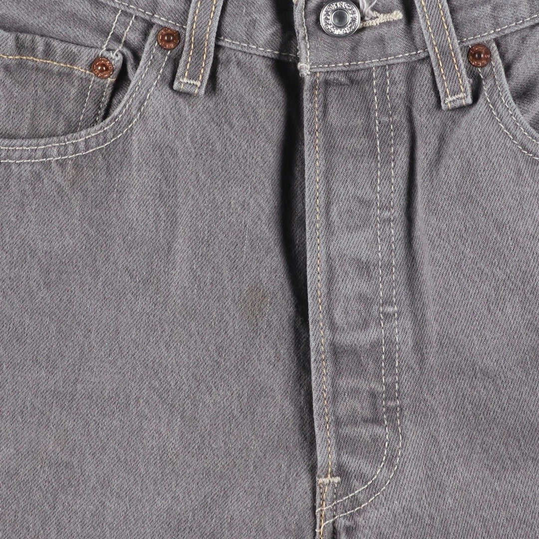 Levi's 501 Straight Denim Pants, Women's Size L (W29) cotton gray type Vintage Second Hand