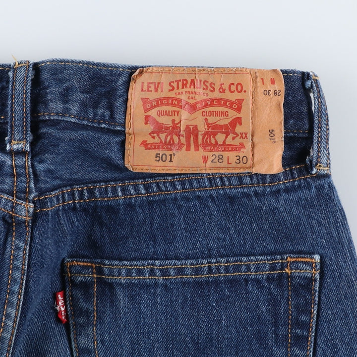 Levi's 501 Straight Denim Pants, Women's Size L (W28) cotton blue type Vintage Second Hand