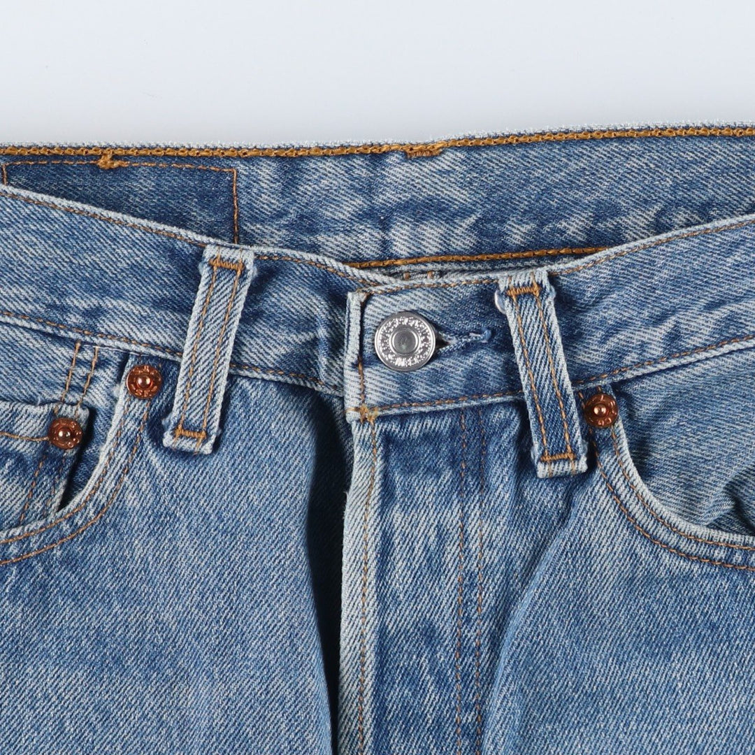 Levi's 501 Euro Model Straight Denim Pants, Women's Size L (W27) cotton blue type Vintage Second Hand