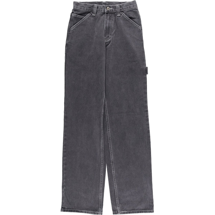 J.GALT Denim Painter Pants, Women's Size M (W26) cotton Charcoal Vintage Second Hand