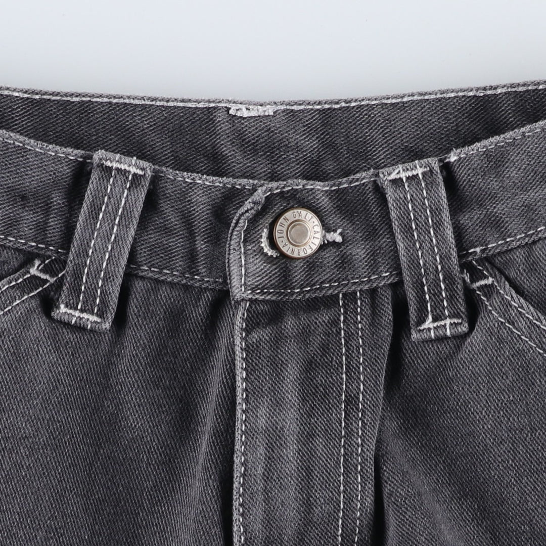 J.GALT Denim Painter Pants, Women's Size M (W26) cotton Charcoal Vintage Second Hand