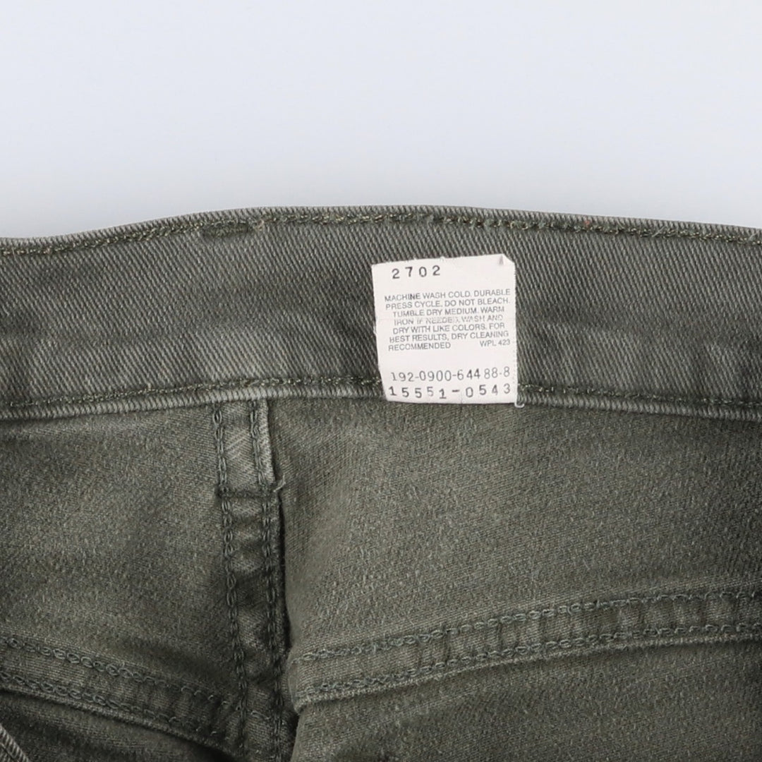00'S Levi's 550 Relaxed Fit Tapered Leg Tapered Denim Pants Women's L (w28) cotton Khaki type Vintage Second Hand