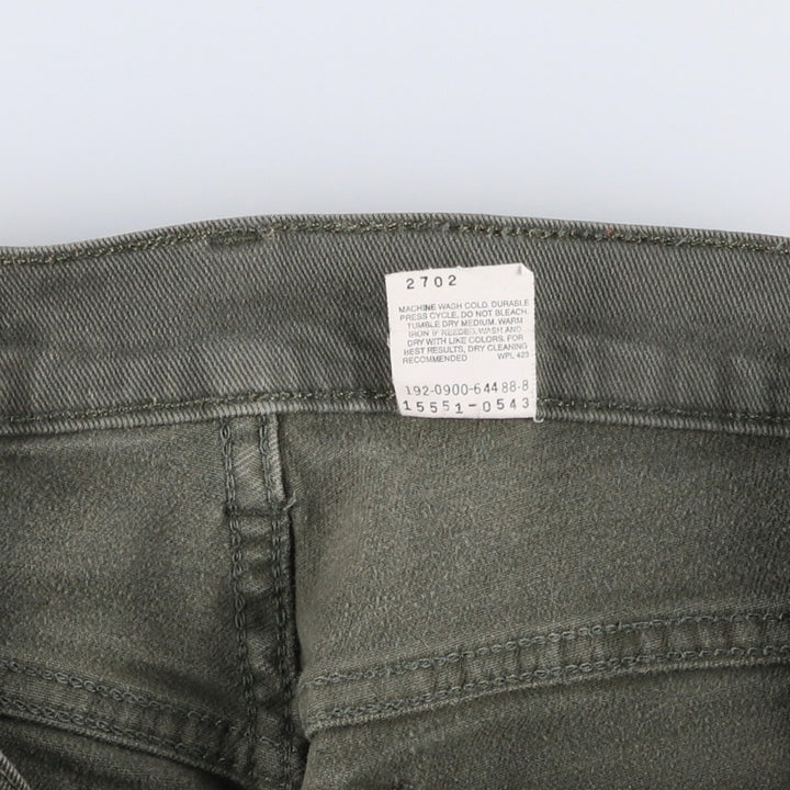 00'S Levi's 550 Relaxed Fit Tapered Leg Tapered Denim Pants Women's L (w28) cotton Khaki type Vintage Second Hand