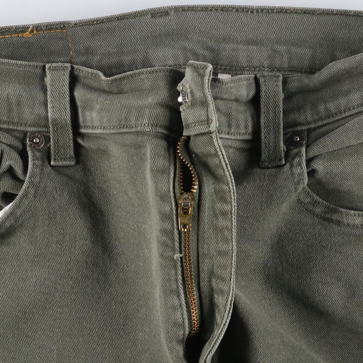 00'S Levi's 550 Relaxed Fit Tapered Leg Tapered Denim Pants Women's L (w28) cotton Khaki type Vintage Second Hand