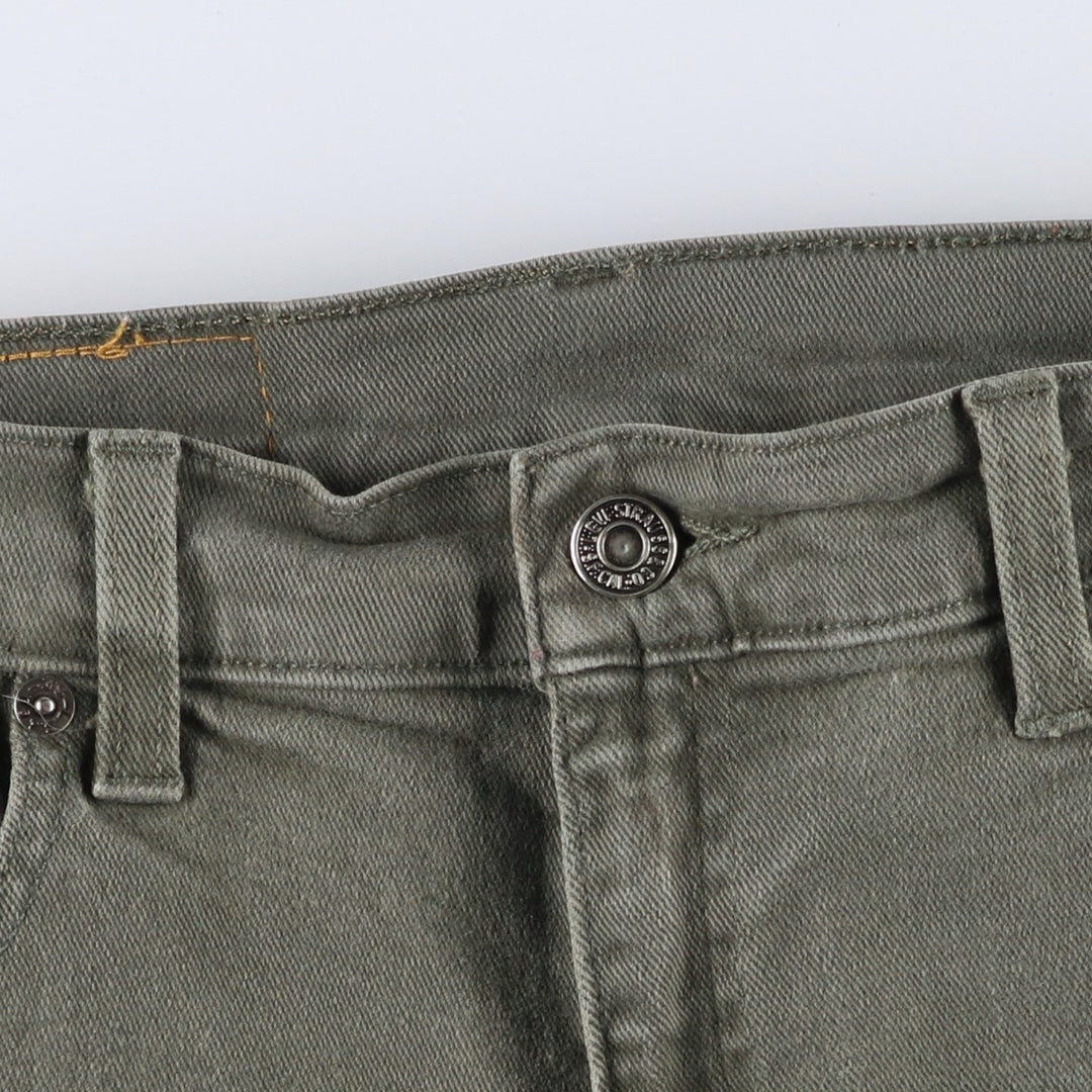 00'S Levi's 550 Relaxed Fit Tapered Leg Tapered Denim Pants Women's L (w28) cotton Khaki type Vintage Second Hand