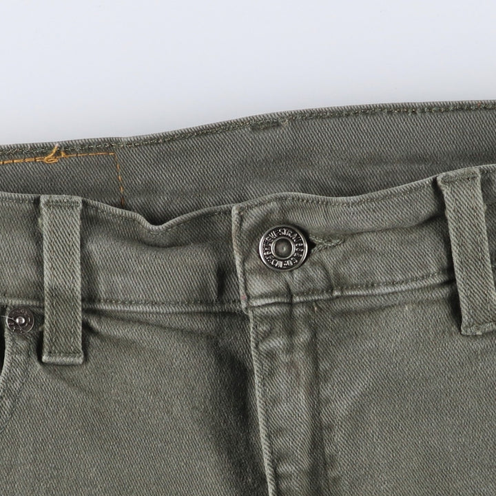 00'S Levi's 550 Relaxed Fit Tapered Leg Tapered Denim Pants Women's L (w28) cotton Khaki type Vintage Second Hand