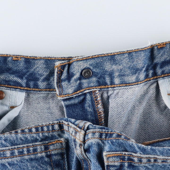 2000'S Levi's 550 Relaxed Fit Tapered Leg Denim Pants, Women's Size L (W29) cotton blue type Vintage Second Hand