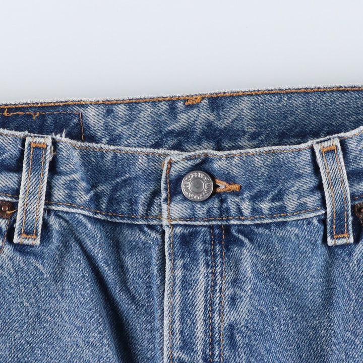 2000'S Levi's 550 Relaxed Fit Tapered Leg Denim Pants, Women's Size L (W29) cotton blue type Vintage Second Hand