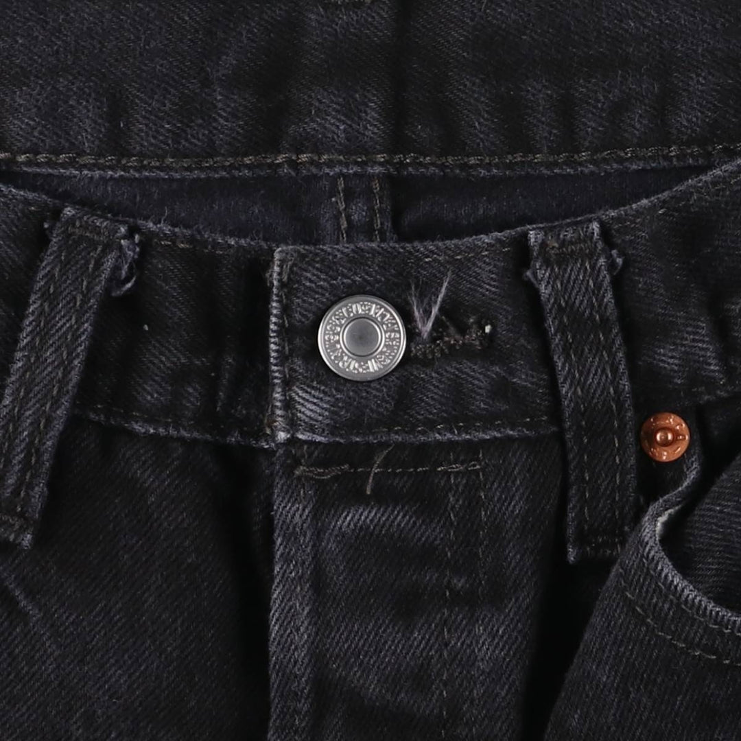 Levi's 501 Black Denim Straight Denim Pants for Men, W32 equivalent cotton black type Vintage Second Hand