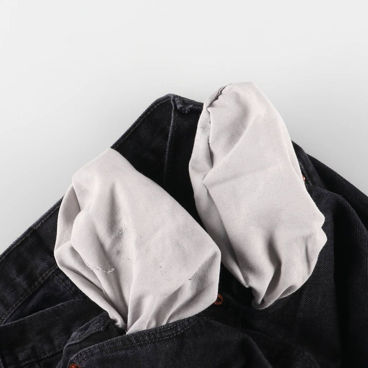 Levi's 501 Black Denim Straight Denim Pants for Men, W32 equivalent cotton black type Vintage Second Hand