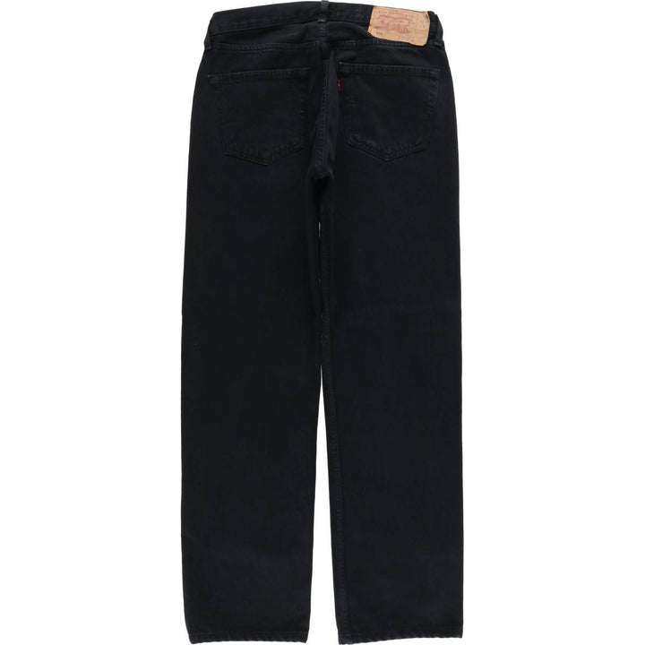 Levi's 501 Euro Model Black Denim Straight Denim Pants Men's W32 cotton black type Vintage Second Hand