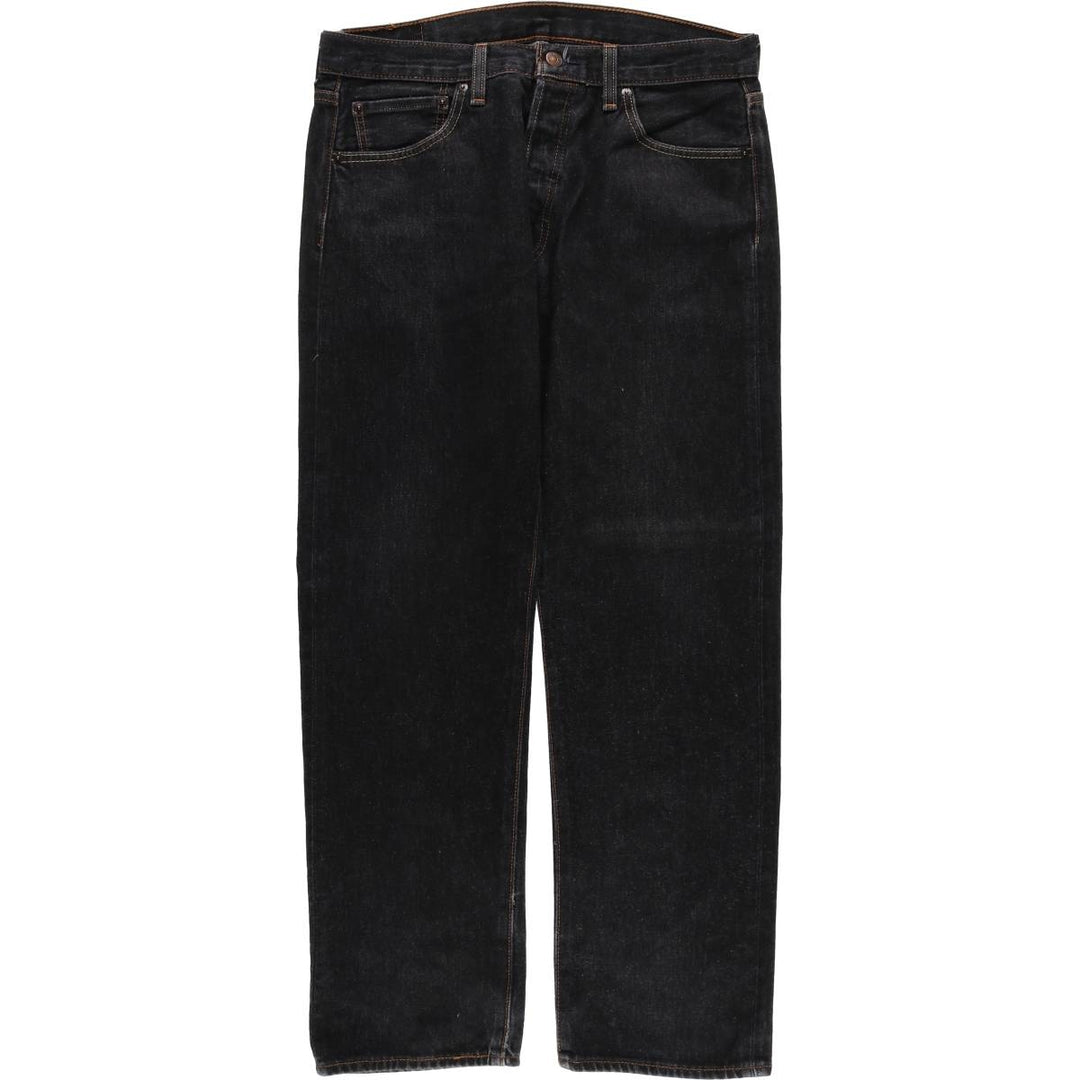 Levi's 501 Black Denim Straight Denim Pants for Men, W34 equivalent cotton black type Vintage Second Hand