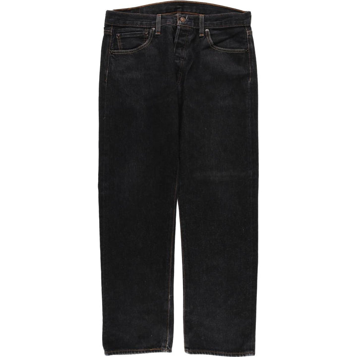 Levi's 501 Black Denim Straight Denim Pants for Men, W34 equivalent cotton black type Vintage Second Hand