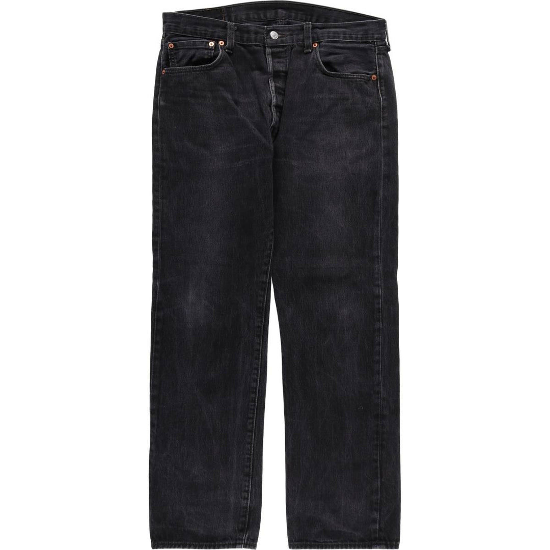 Levi's 501 Black Denim Straight Denim Pants Men's W36 cotton black type Vintage Second Hand