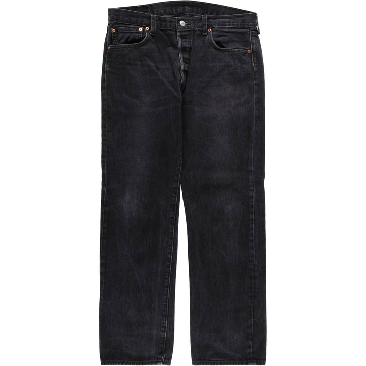 Levi's 501 Black Denim Straight Denim Pants Men's W36 cotton black type Vintage Second Hand