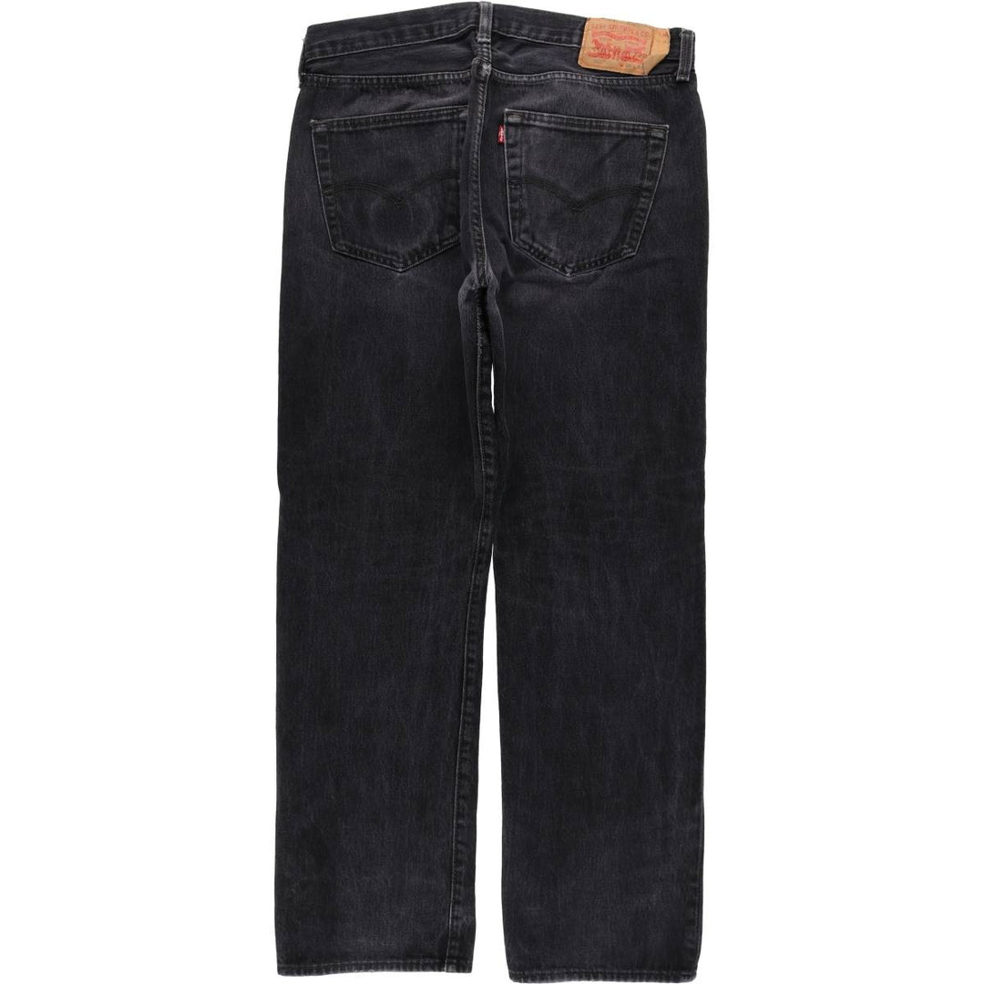 Levi's 501 Black Denim Straight Denim Pants Men's W36 cotton black type Vintage Second Hand