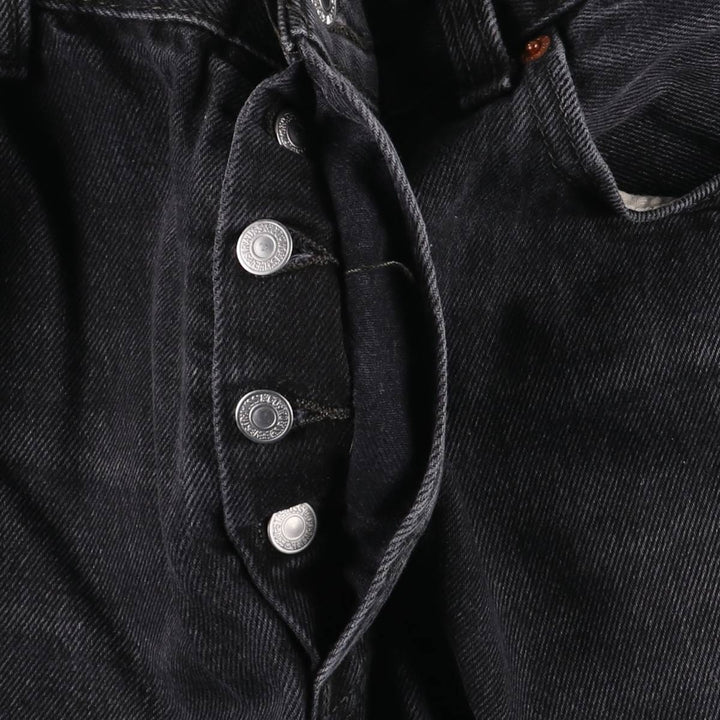 Levi's 501 Black Denim Straight Denim Pants Men's W36 cotton black type Vintage Second Hand