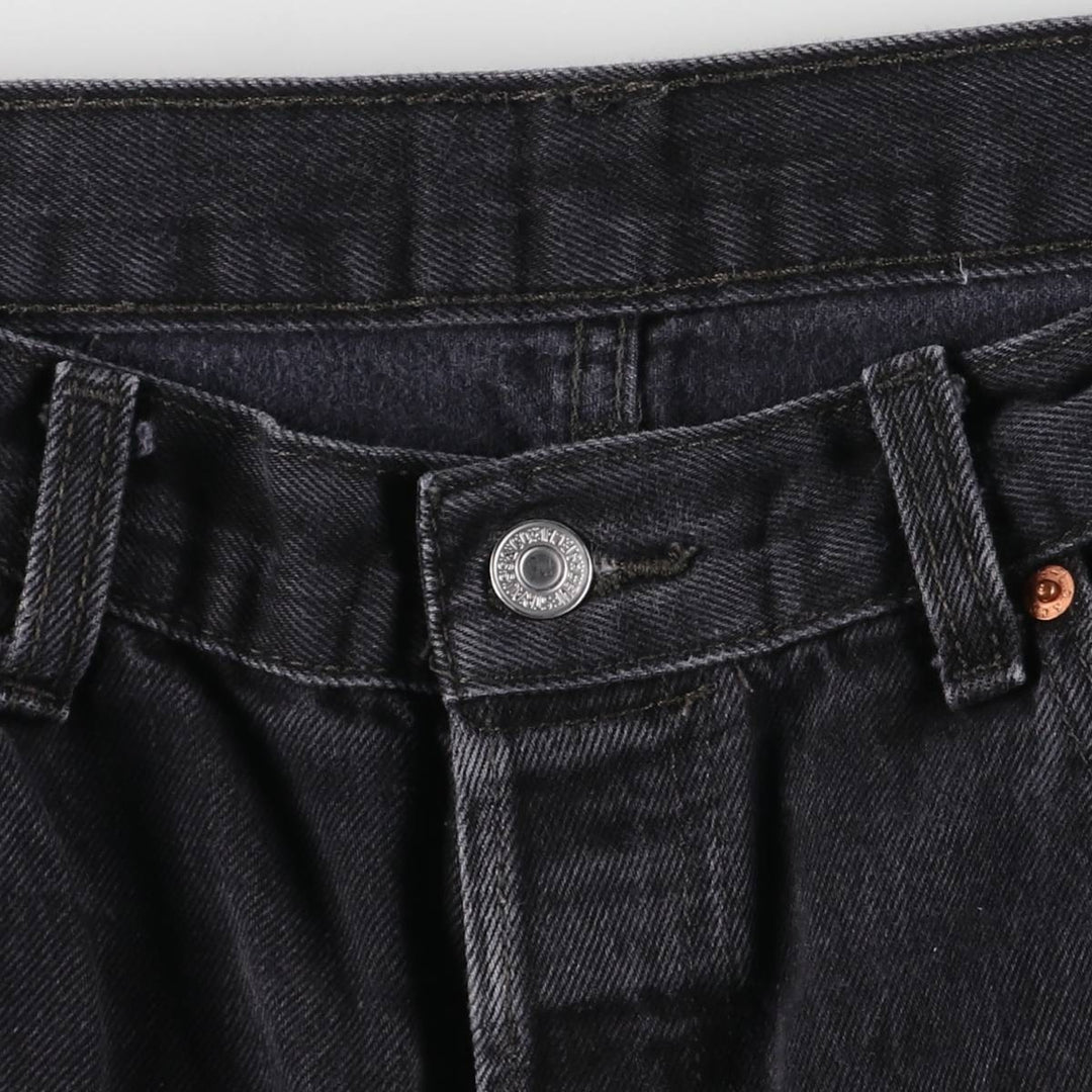 Levi's 501 Black Denim Straight Denim Pants Men's W36 cotton black type Vintage Second Hand