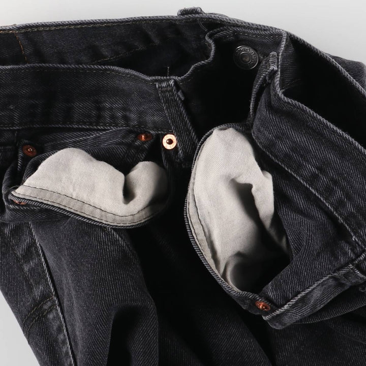 Levi's 501 Black Denim Straight Denim Pants Men's W36 cotton black type Vintage Second Hand