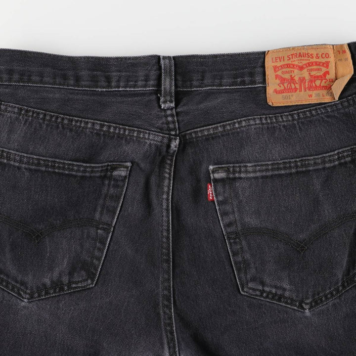 Levi's 501 Black Denim Straight Denim Pants Men's W36 cotton black type Vintage Second Hand