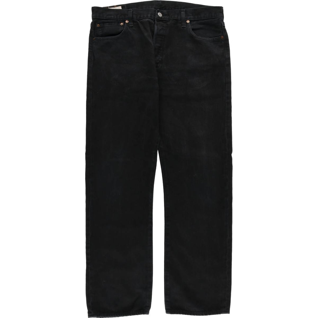 Levi's 501 Black Denim Straight Denim Pants for Men, W37 cotton black type Vintage Second Hand