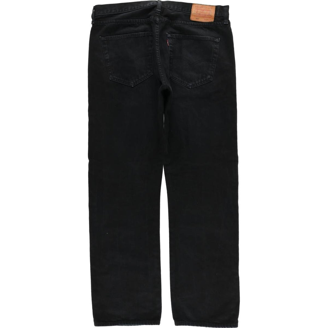 Levi's 501 Black Denim Straight Denim Pants for Men, W37 cotton black type Vintage Second Hand