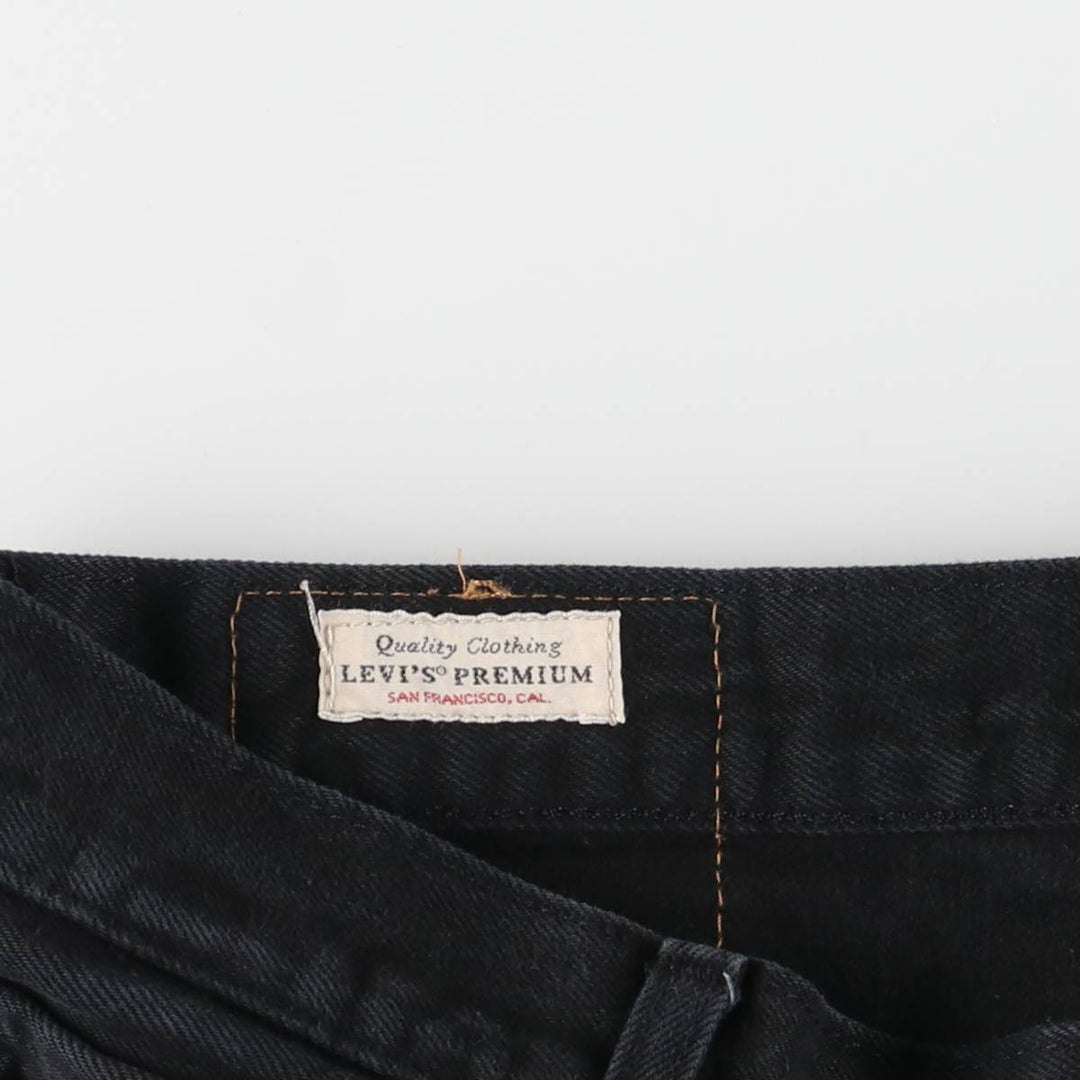 Levi's 501 Black Denim Straight Denim Pants for Men, W37 cotton black type Vintage Second Hand