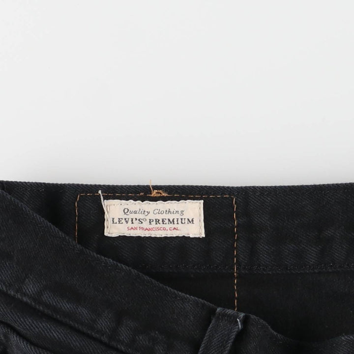 Levi's 501 Black Denim Straight Denim Pants for Men, W37 cotton black type Vintage Second Hand
