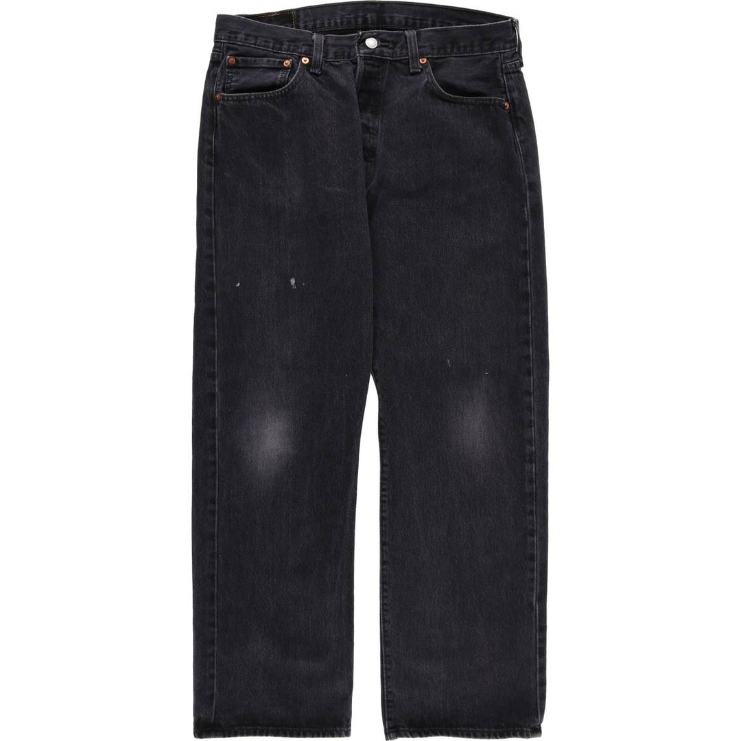 Levi's 501 Black Denim Straight Denim Pants Men's W36 cotton black type Vintage Second Hand