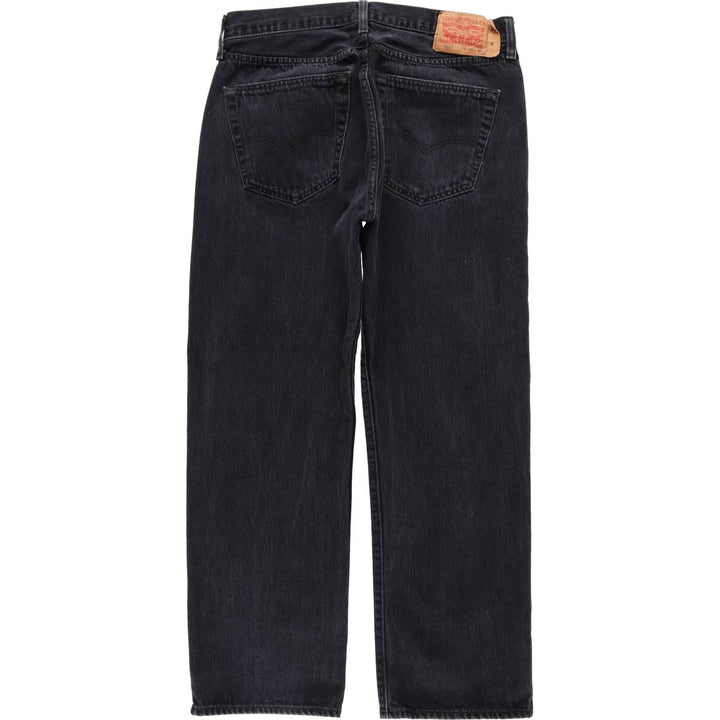 Levi's 501 Black Denim Straight Denim Pants Men's W36 cotton black type Vintage Second Hand