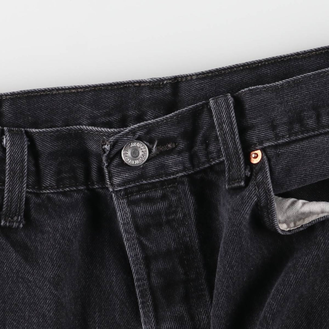 Levi's 501 Black Denim Straight Denim Pants Men's W36 cotton black type Vintage Second Hand