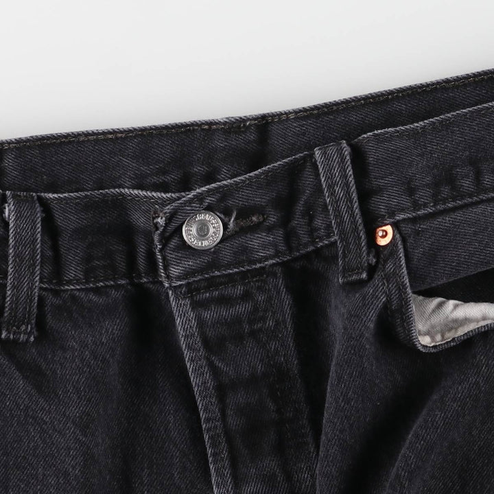 Levi's 501 Black Denim Straight Denim Pants Men's W36 cotton black type Vintage Second Hand