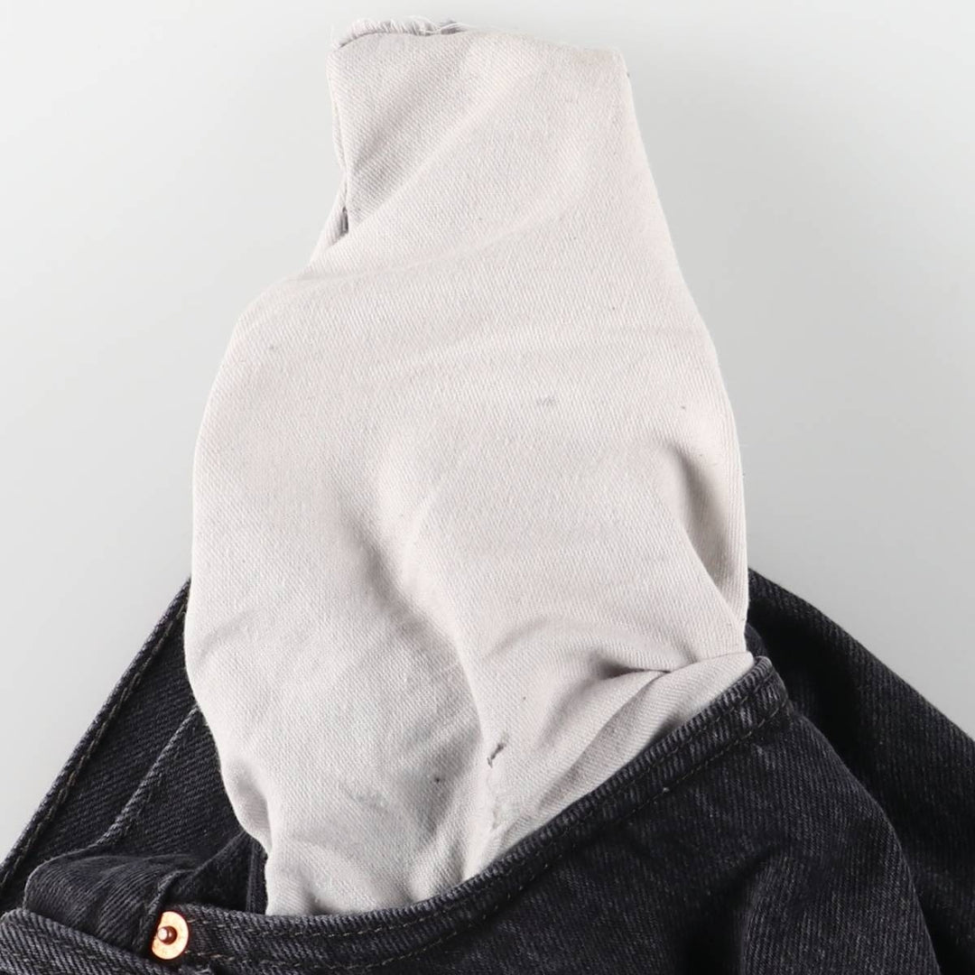 Levi's 501 Black Denim Straight Denim Pants Men's W36 cotton black type Vintage Second Hand