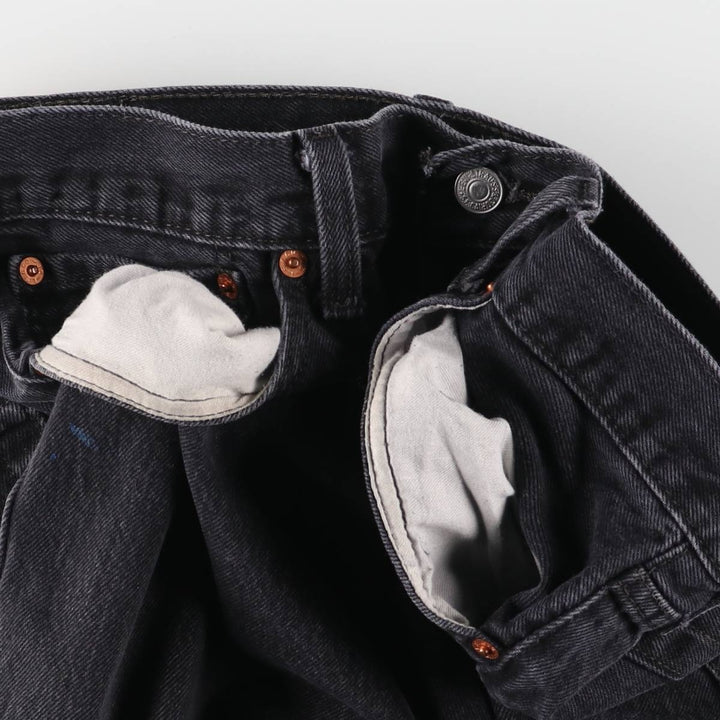 Levi's 501 Black Denim Straight Denim Pants Men's W36 cotton black type Vintage Second Hand