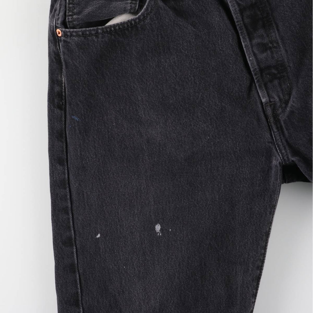 Levi's 501 Black Denim Straight Denim Pants Men's W36 cotton black type Vintage Second Hand