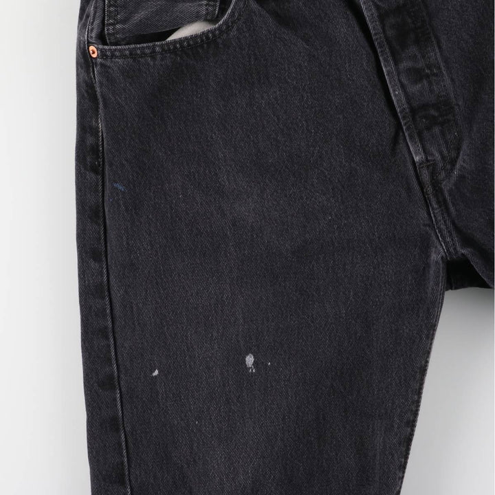 Levi's 501 Black Denim Straight Denim Pants Men's W36 cotton black type Vintage Second Hand