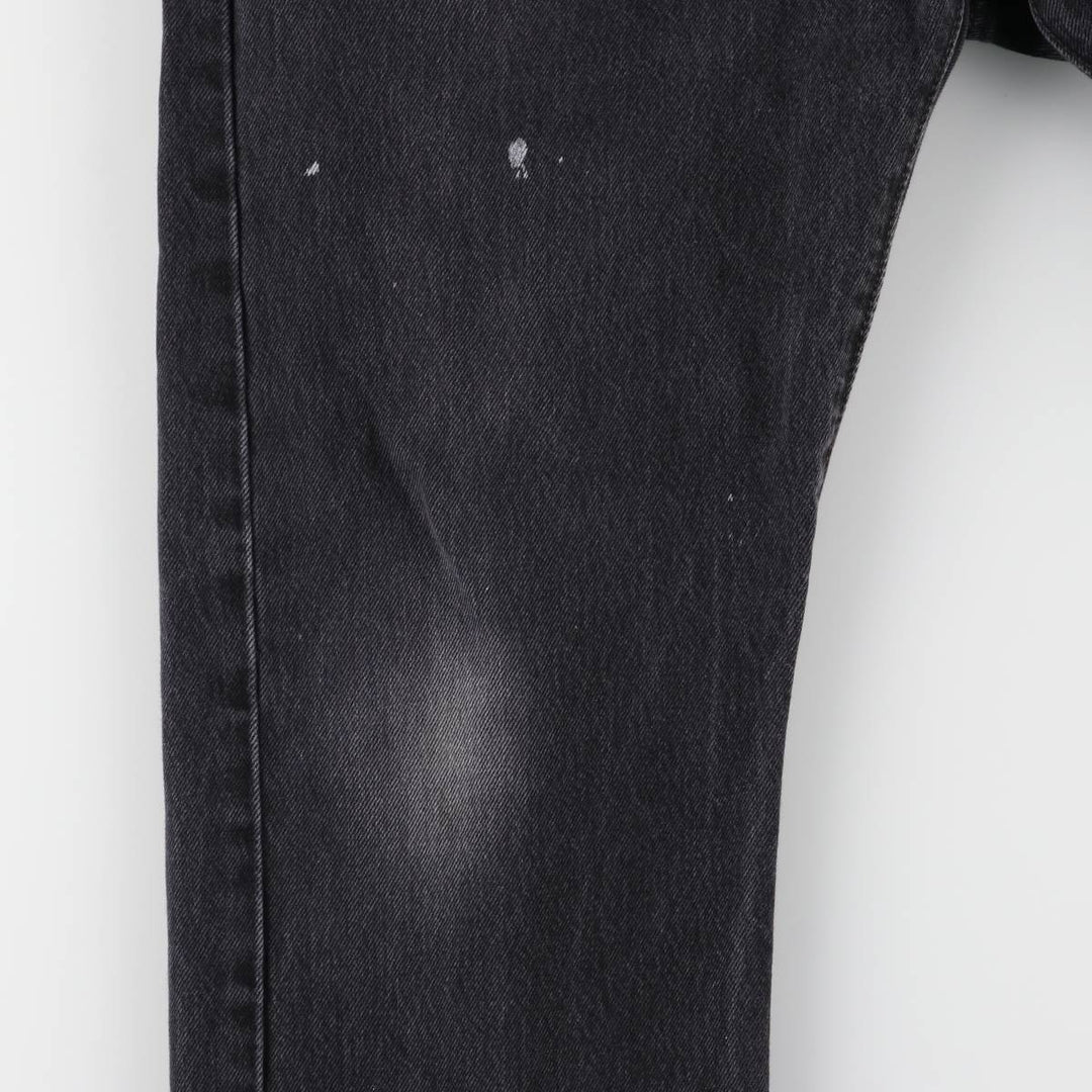 Levi's 501 Black Denim Straight Denim Pants Men's W36 cotton black type Vintage Second Hand