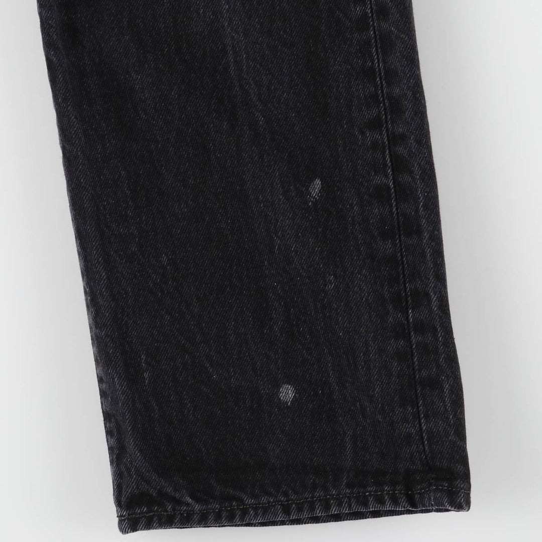 Levi's 501 Black Denim Straight Denim Pants for Men, W33 equivalent cotton black type Vintage Second Hand