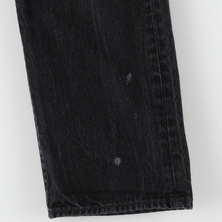 Levi's 501 Black Denim Straight Denim Pants for Men, W33 equivalent cotton black type Vintage Second Hand