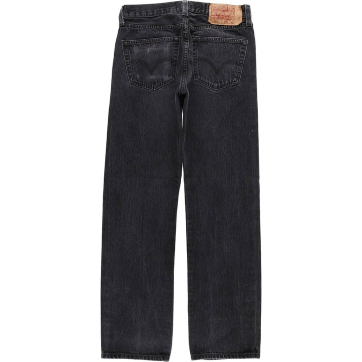 Levi's 501 Black Denim Straight Denim Pants Men's W31 equivalent cotton black type Vintage Second Hand
