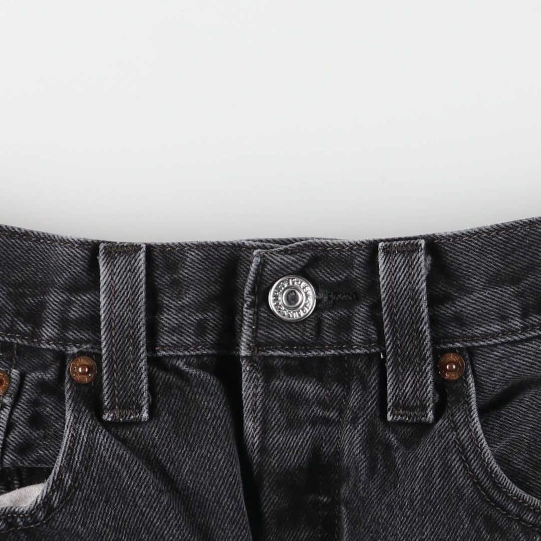 Levi's 501 Black Denim Straight Denim Pants Men's W31 equivalent cotton black type Vintage Second Hand