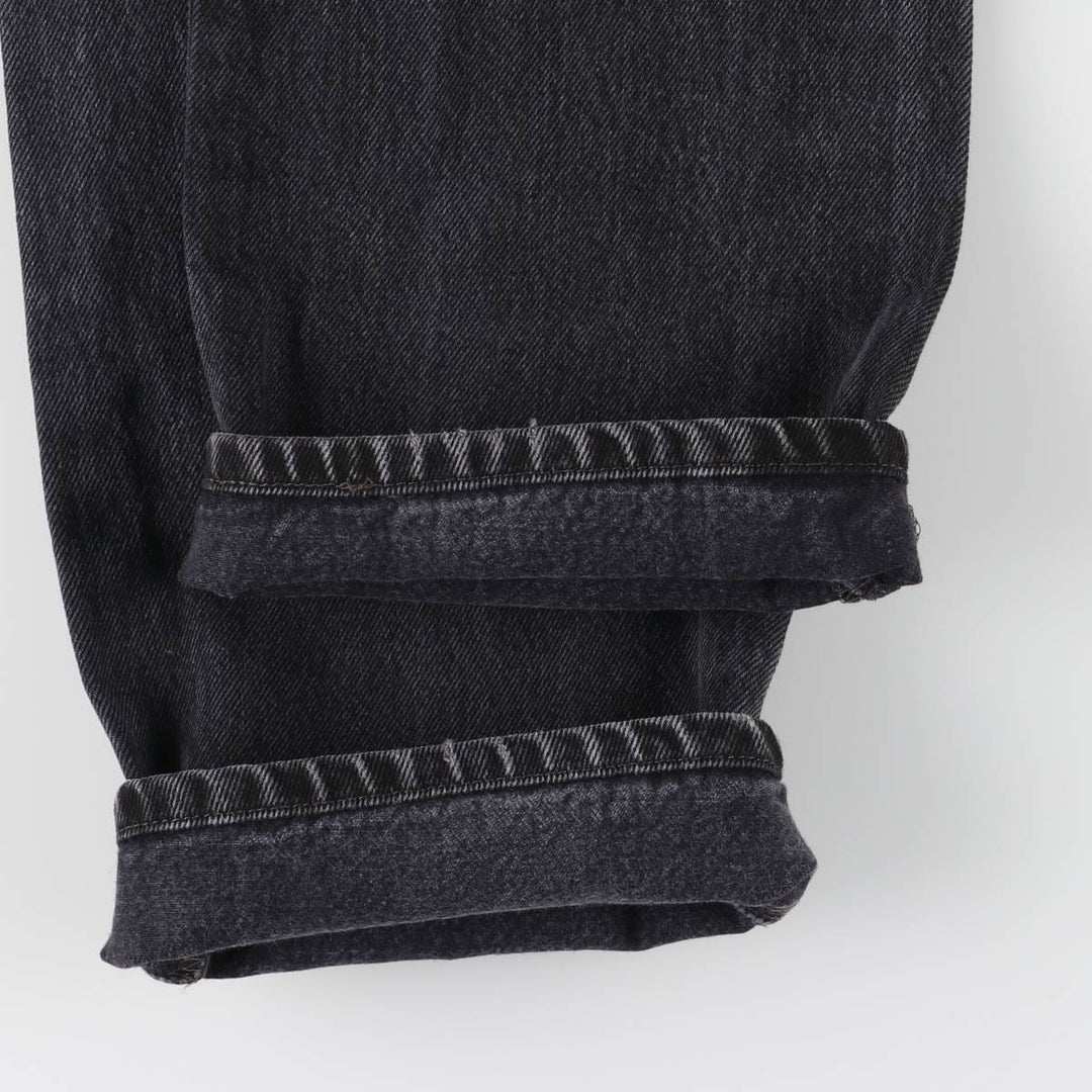 Levi's 501 Black Denim Straight Denim Pants Men's W31 equivalent cotton black type Vintage Second Hand