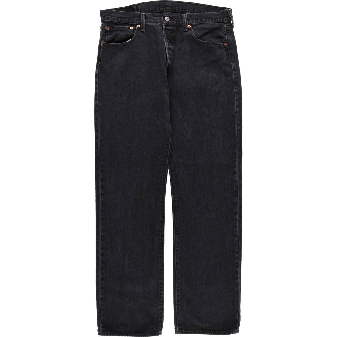Levi's 501 Black Denim Straight Denim Pants for Men, W34 equivalent cotton black type Vintage Second Hand