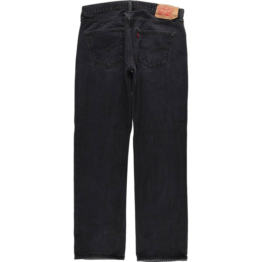 Levi's 501 Black Denim Straight Denim Pants for Men, W34 equivalent cotton black type Vintage Second Hand