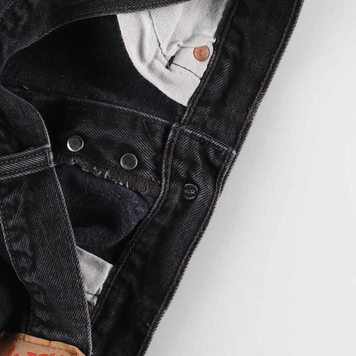 Levi's 501 Black Denim Straight Denim Pants for Men, W34 equivalent cotton black type Vintage Second Hand