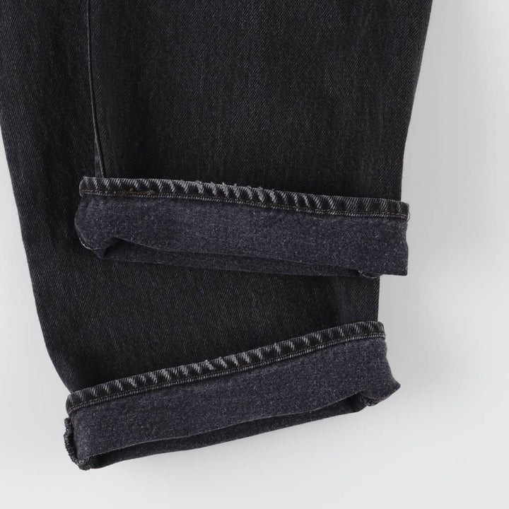 Levi's 501 Black Denim Straight Denim Pants for Men, W34 equivalent cotton black type Vintage Second Hand