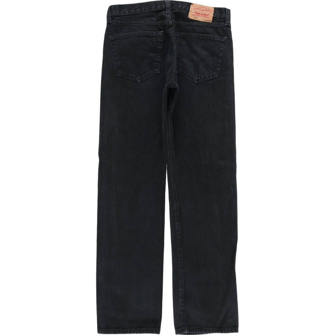 Levi's 501 Euro Model Black Denim Straight Denim Pants Men's W32 cotton black type Vintage Second Hand