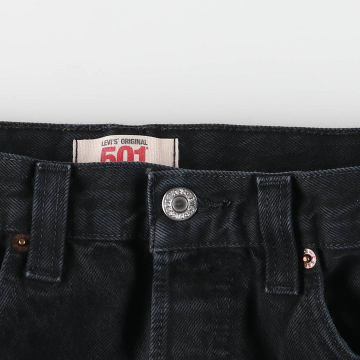 Levi's 501 Euro Model Black Denim Straight Denim Pants Men's W32 cotton black type Vintage Second Hand