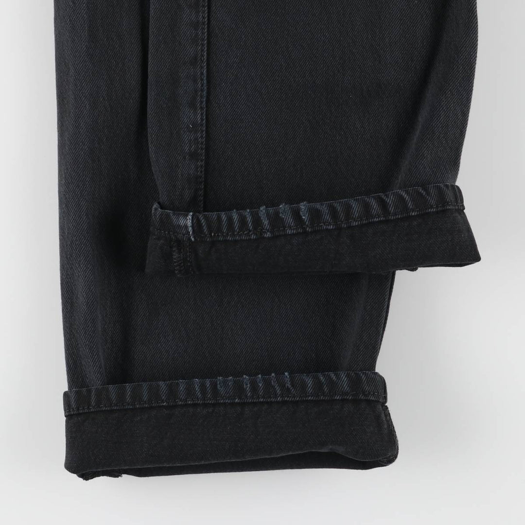 Levi's 501 Euro Model Black Denim Straight Denim Pants Men's W32 cotton black type Vintage Second Hand