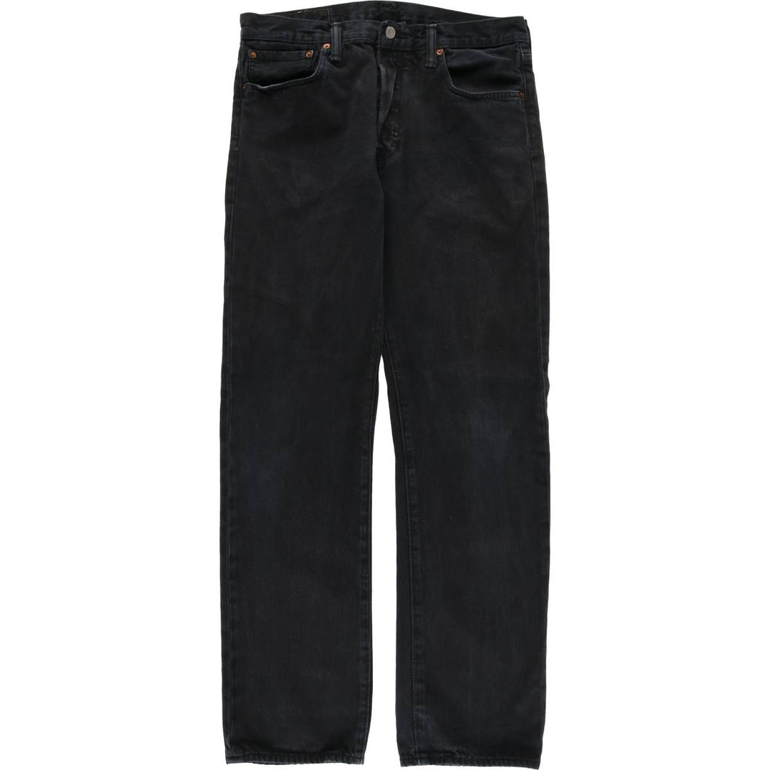 Levi's 501 Black Denim Straight Denim Pants for Men, W34 equivalent cotton black type Vintage Second Hand
